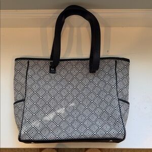 Stylish Black and White Tote Bag
